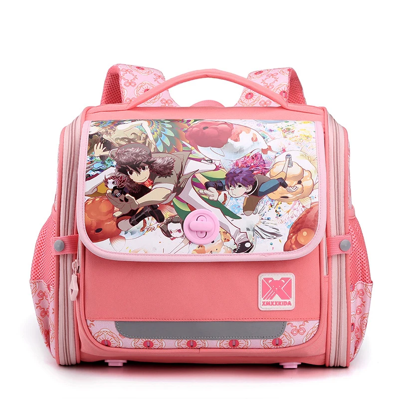 

Японские школьные ранцы для девочек и мальчиков, детские школьные рюкзаки с мультипликационным рисунком, ортопедические водонепроницаемы...