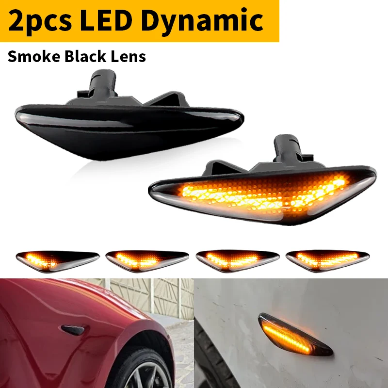 

2 шт. для Mazda 6 Atenza GH 2008 2009 2010 2011 2012 для Mazda MX-5 2016-2020 Fiat 124 Spider светодиодный указатель поворота боковой габаритный фонарь