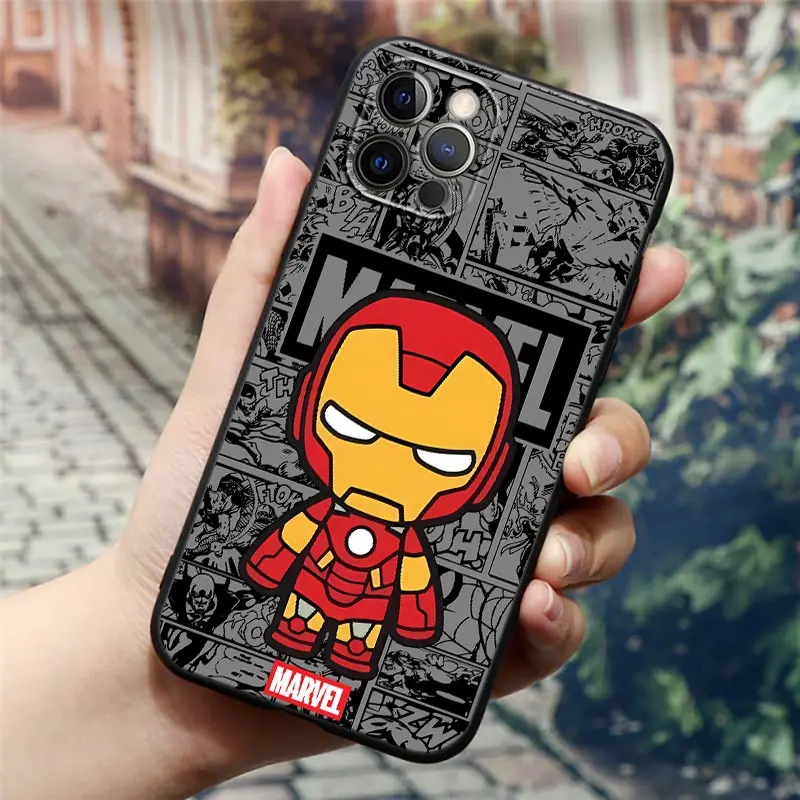 Милый чехол для телефона Deadpool Marvel Venom Groot Apple iPhone 16 15 14 13 12 11 Pro Max XR XS 8 Plus SE2