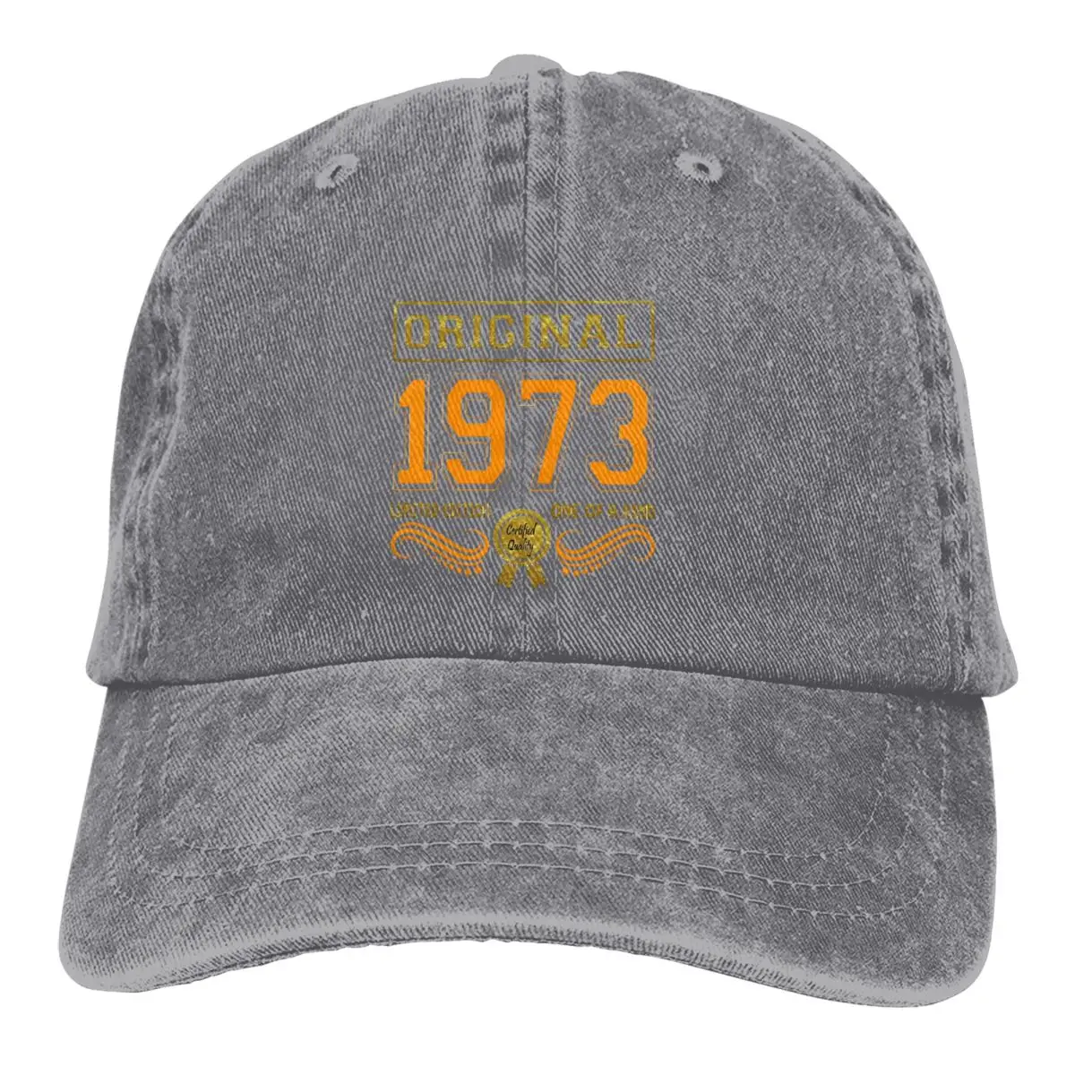 

Washed Men's Baseball Cap 49 Years Trucker Snapback Caps Dad Hat Born In 1973 Golf Hats