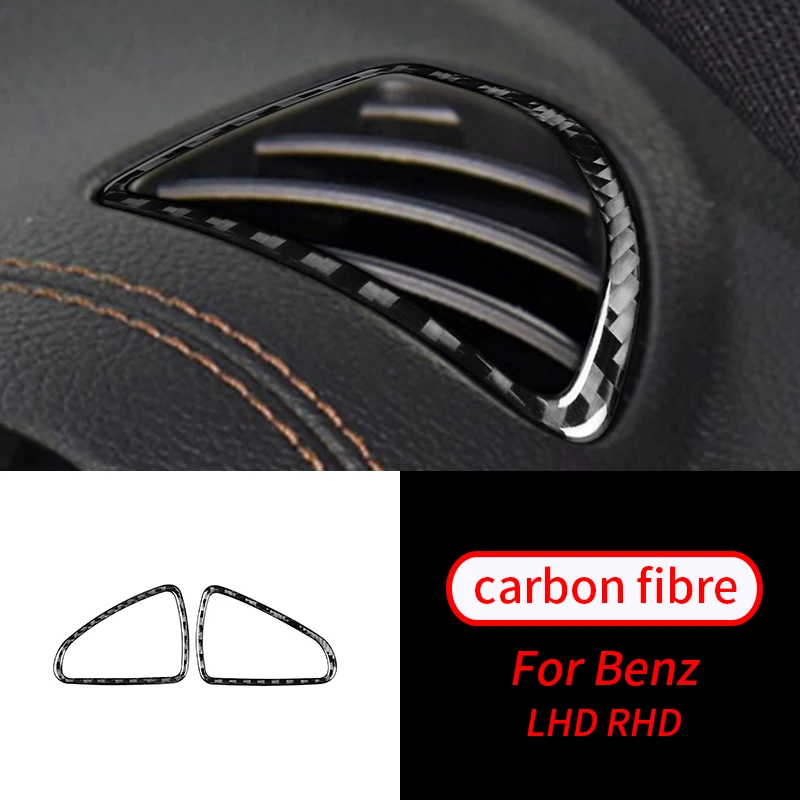 

For Mercedes-Benz B GLB Class W247 X247 2019-2020 Real Carbon Fiber Dashboard Air Vent Outlet Trim Car Interior Accessories