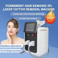 hot sale 3 in1 e light ipl rf nd yag laser multifunction tattoo removal machine permanent laser hair removal beauty equipment