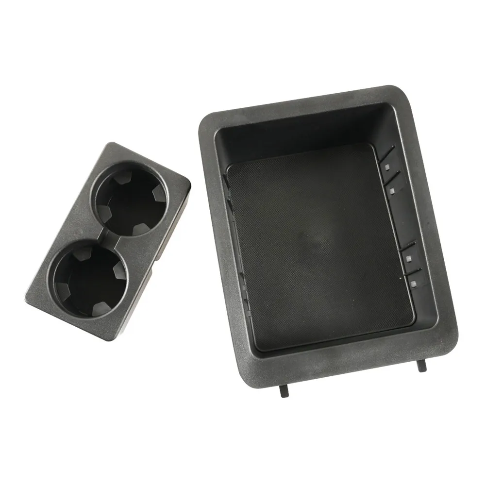 

Cup Holder Storage Box Automotive Interior Bezel Insert Tray Black Center Console Cup Holder Cup Holder Double