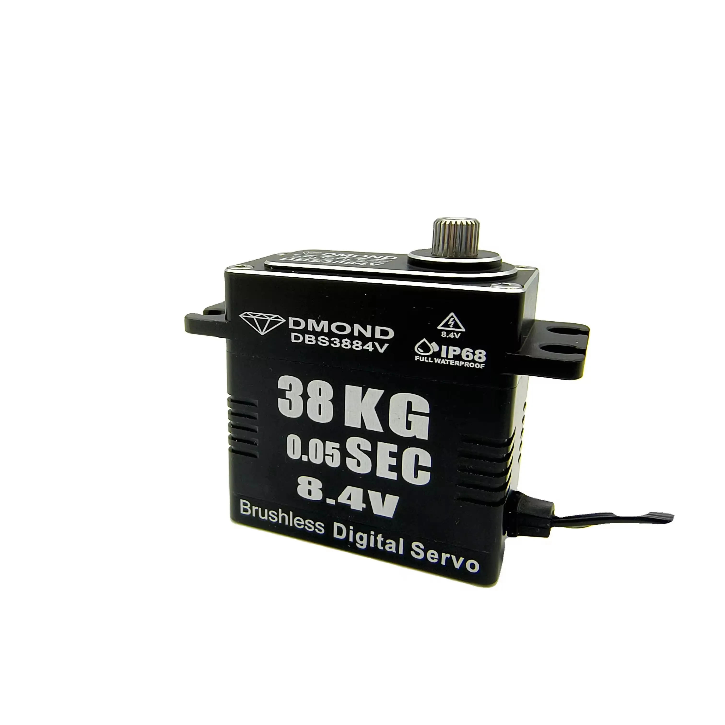DMOND DBS3884V NB 38 кг 0 05 сек бесщеточный 8 4 в IP68 полностью водонепроницаемый сервопривод