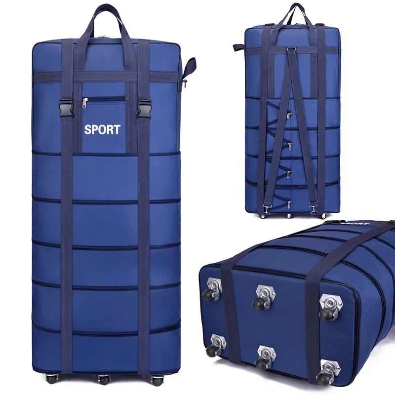 

Воздушная сумка для багажа, универсальная дорожная Складная подвижная сумка для хранения, водонепроницаемые упаковочные кубики из ткани Оксфорд