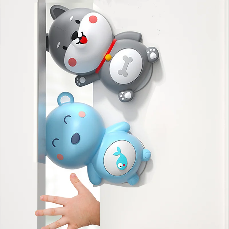 Зажим для двери безопасности детей силиконовый ограничитель дверей мультяшный