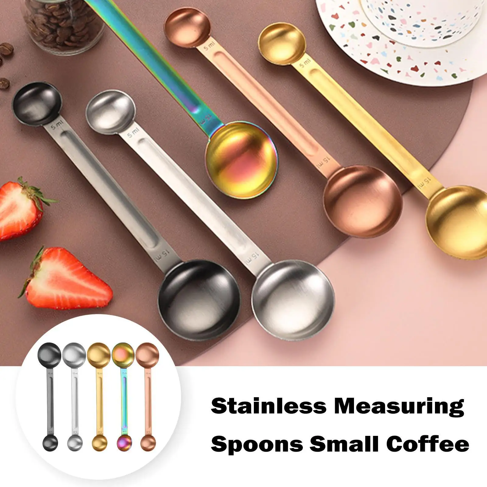 

5 шт., ложка из нержавеющей стали для перемешивания кофе