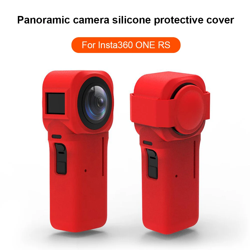 

Роскошный чехол из жидкого силикона для Insta360 One RS однодюймовая Защитная крышка для объектива экшн-камеры аксессуары для Insta360 One RS