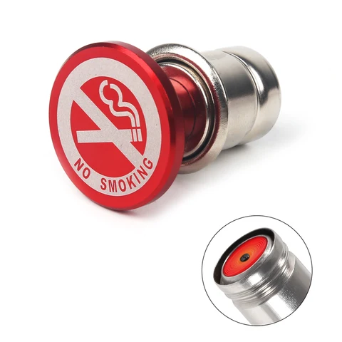 Автомобильный прикуриватель, кнопка для не курить, замена автомобильного прикуривателя, нагреватель 12 В, кнопка, подходит для большинства автомобильных транспортных средств