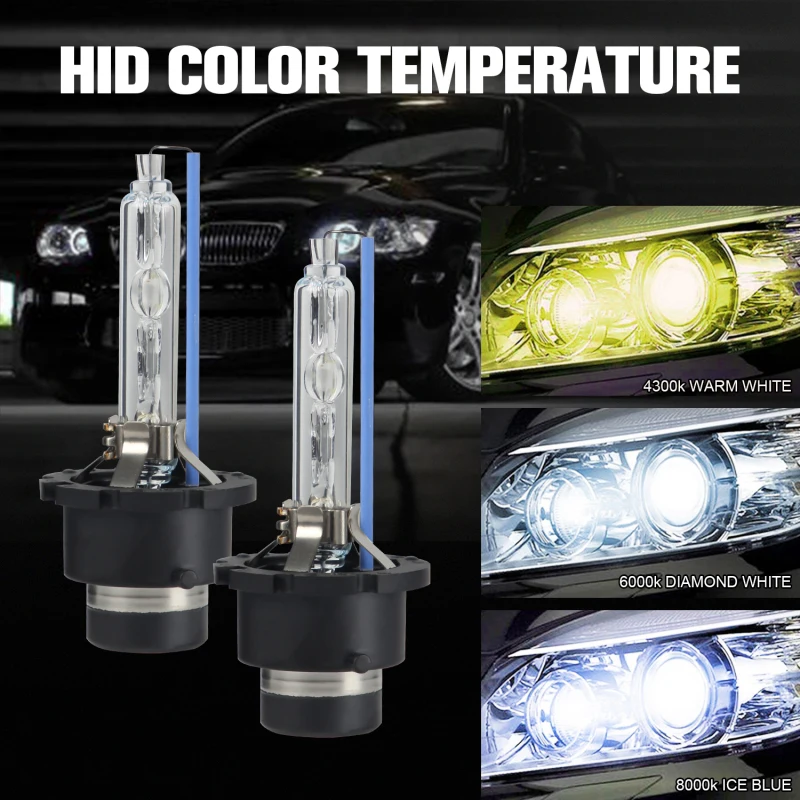 

1 Pair 12V 35W Xenon D1S 4300K 6000K 8000K 7000LM Automobiles Headlamps D1S D2S D3S D4S Xenon Car Bulb Car Lights