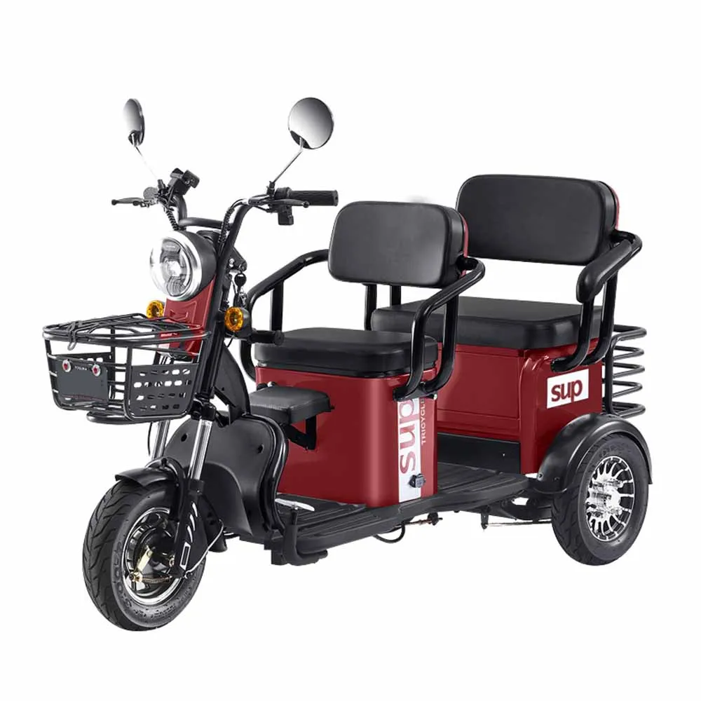 

Electro-Tricycle 600w Lithium Battery High Capacity Bucket Aldult Elderly Three Rounds Damping Run Flat Tyre Scooter