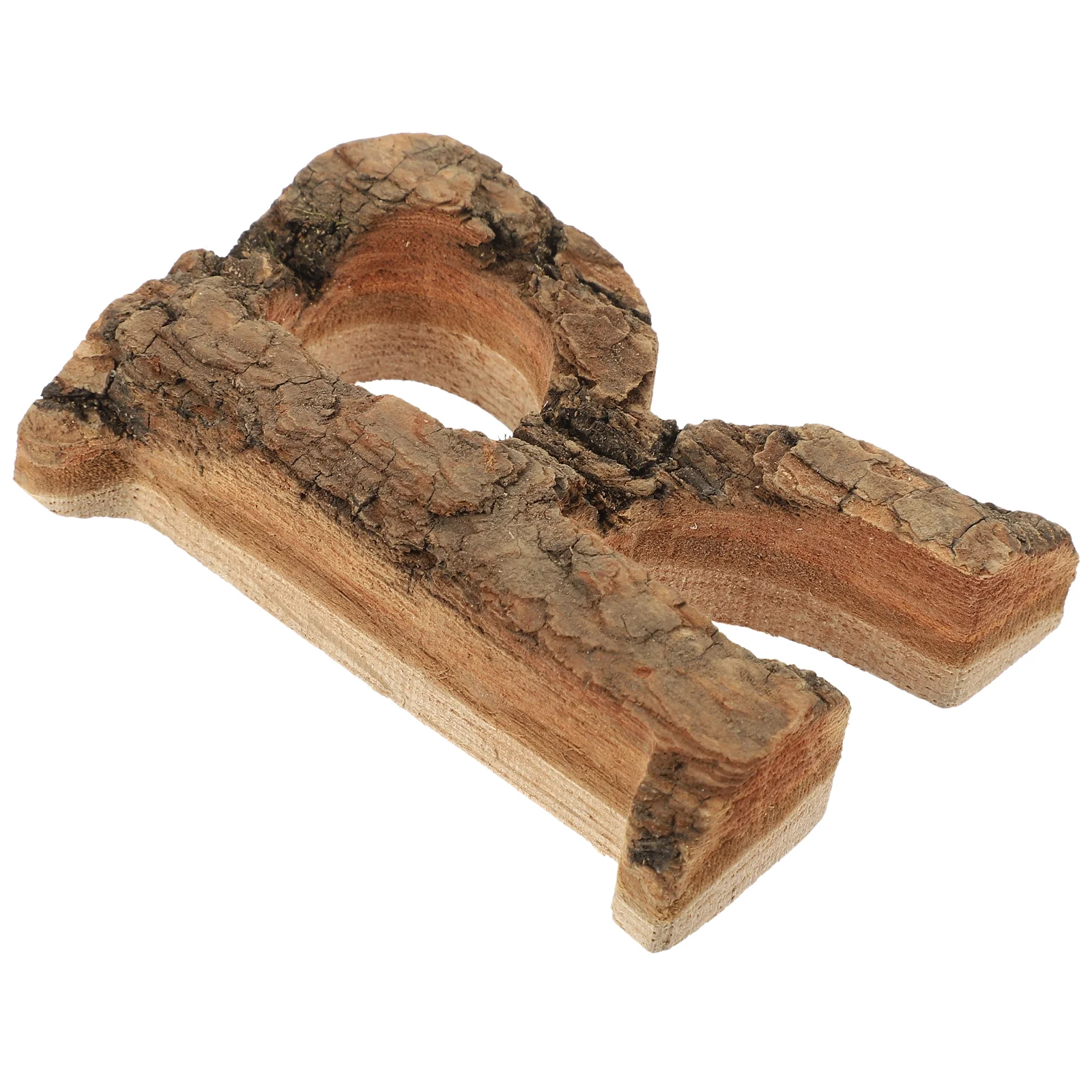 

Wooden Letter Big Bark English Letter Shape Wood Cutout Decorating Alphabet