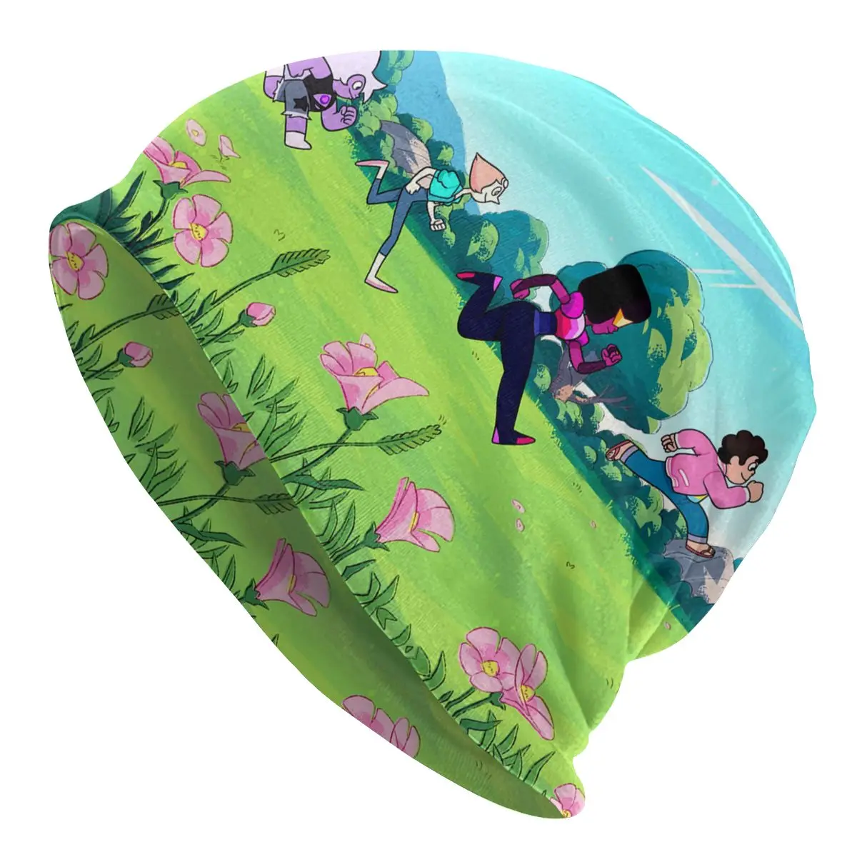 

Steven Universe Steven Quartz Universe Funny Cartoon Running Men Women Beanies Outdoor Ski Cap Double Layer Fabric Bonnet Hat