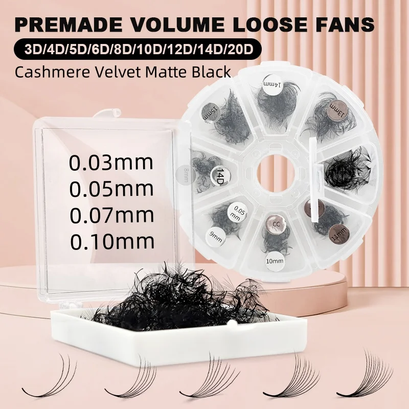 Фото 500-готовые свободные ресницы Pro Made Fans Cils Bouquets Prefaits Lash Fans Pre Made Volume Fans Наращивание ресниц Promade Fans №1