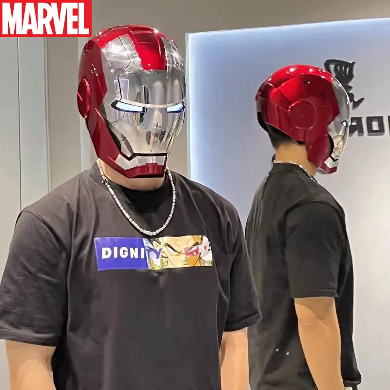 

Marvel Ironman AutoKing 1/1 MK5 Helmet Remote & Voice Control Iron man automatic helmet mask with LED Light Figure Cosplay gift