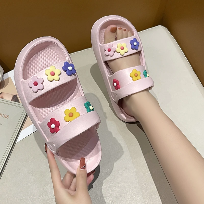 

Slippers Casual Low Shoes Platform Slides Summer Clogs Woman Luxury Flat Beach Scandals PU Fabric House Slippers Platform