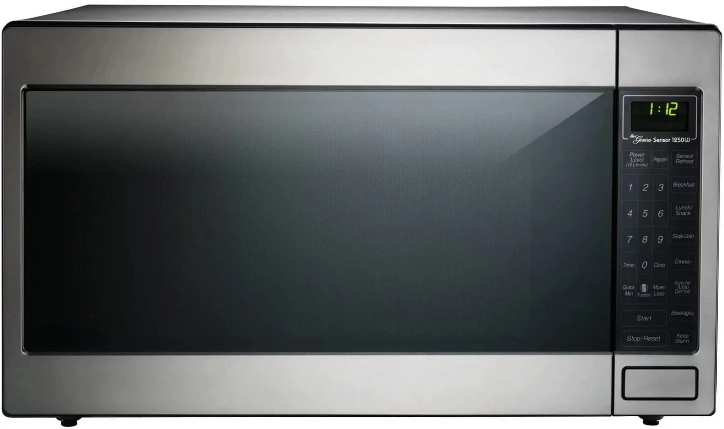 

2.2 cu.ft Inverter Countertop Microwave Oven 1250Watt Power with Genius Cooking, Stainless Steel