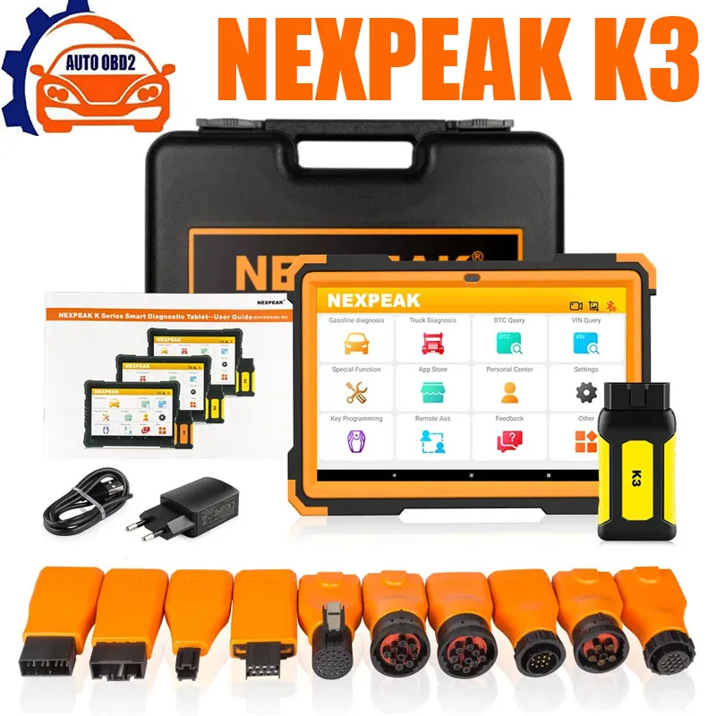 Диагностический сканер NEXPEAK K3 OBD2, инструмент для полной диагностики автомобиля, 18 специальных функций, ABS Ai-rbag EPB DPF