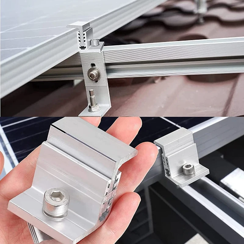 Solar Panel Clamps Solar Panel Mounting Rails For Solar Panel PV Mounting Hardware Solar Panel Accessories
