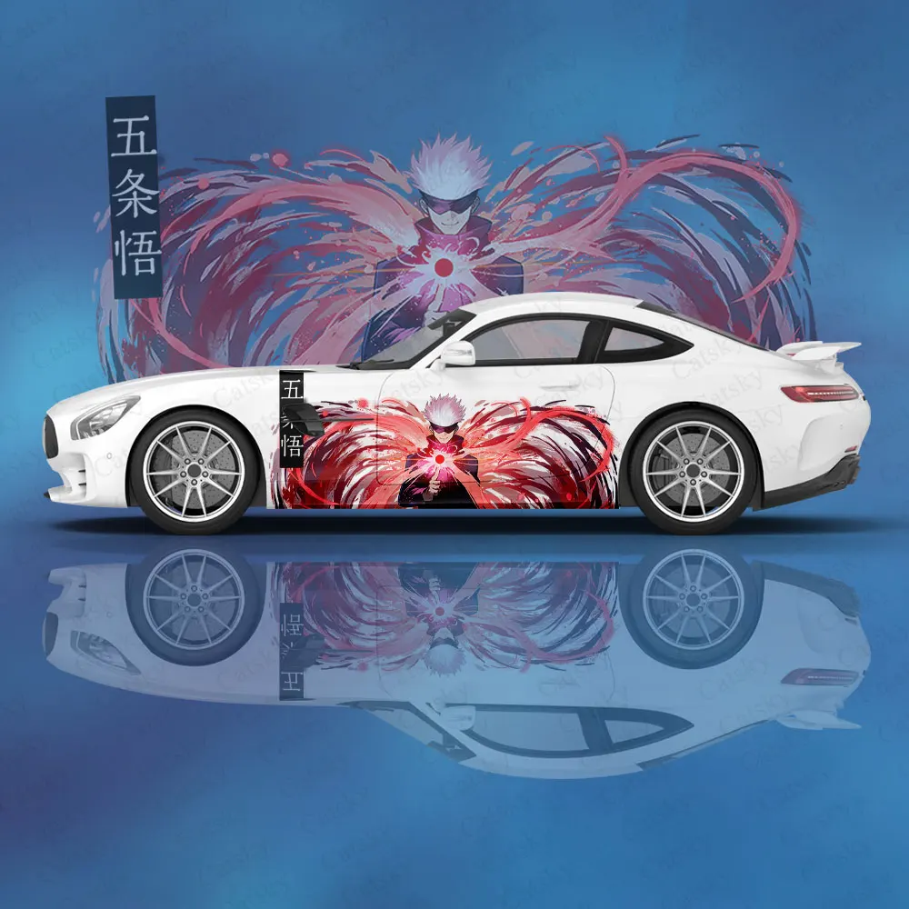Аниме наклейки на автомобиль Satoru Gojo тюнинг автомобиля гоночная виниловая