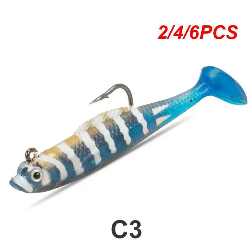 2/4/6 шт. приманка Luya более высокая прочность для плавания умный вес 5 6 г цельный