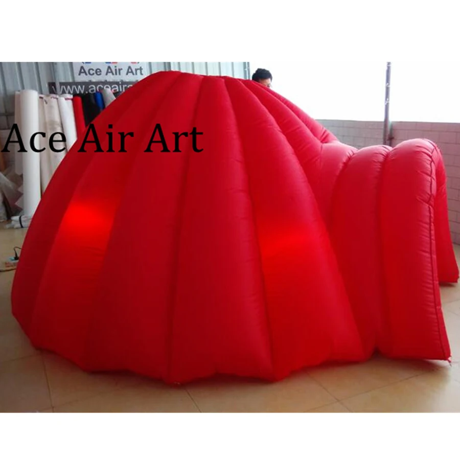 

LED Customized Red Inflatable Dome Tent Toy Igloo for Children or Family Party