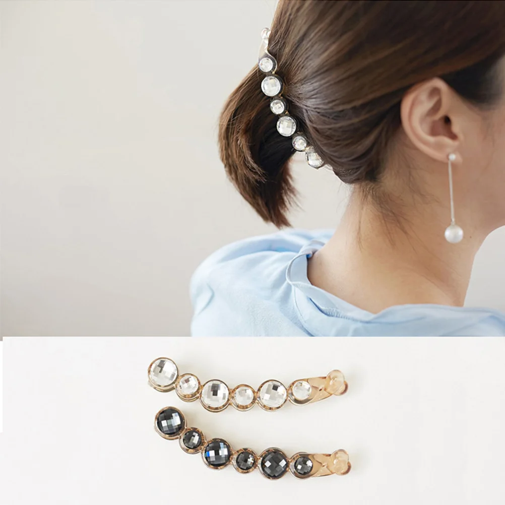 

2 Pcs Girls Hair Accessories Banana Clip Large Updo Ponytail 2pcs Holder Claw Miss