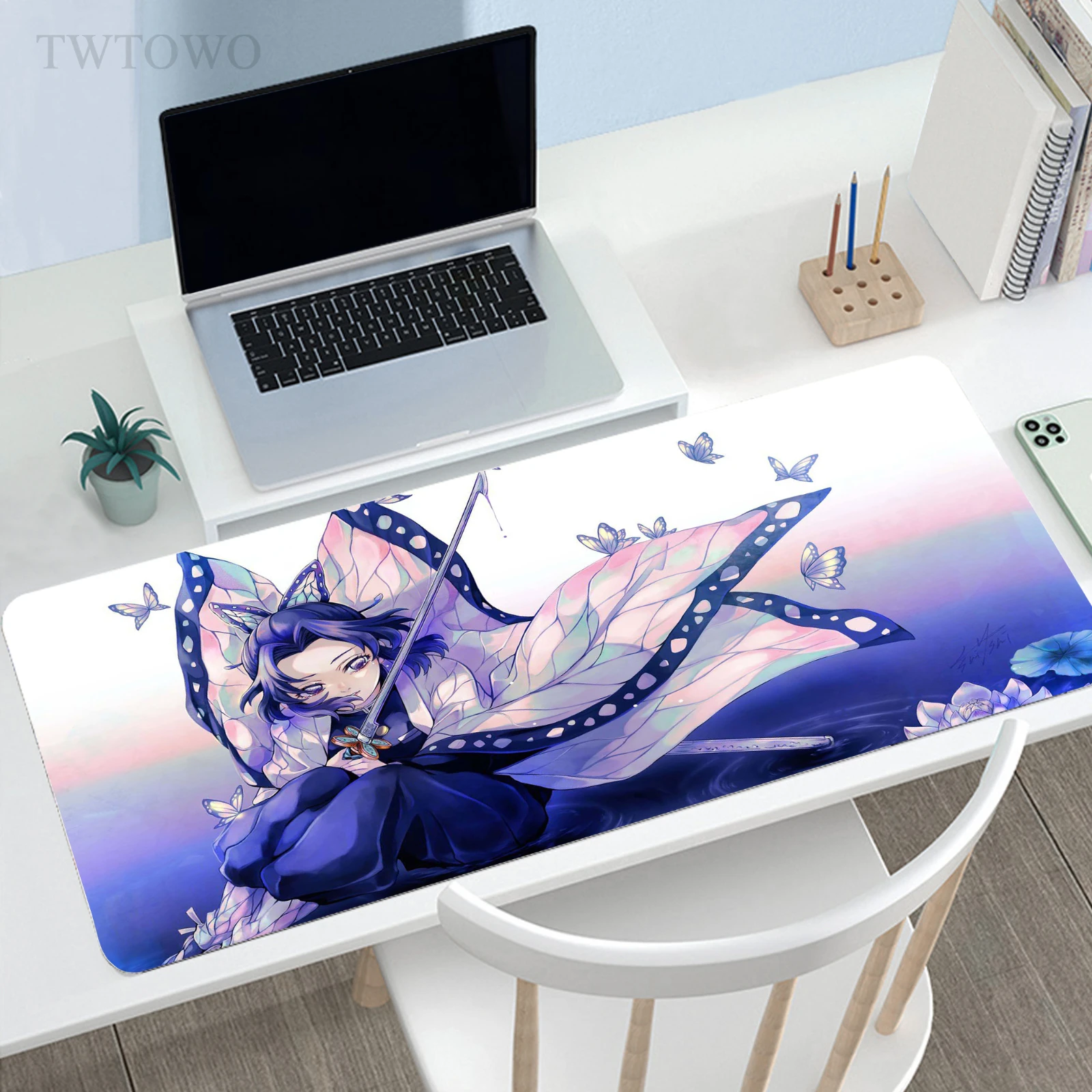 

Anime Demon Slayer Mouse Pad Gamer Large New keyboard pad MousePads Mouse Mat Laptop Natural Rubber Office Soft Gamer Mice Pad