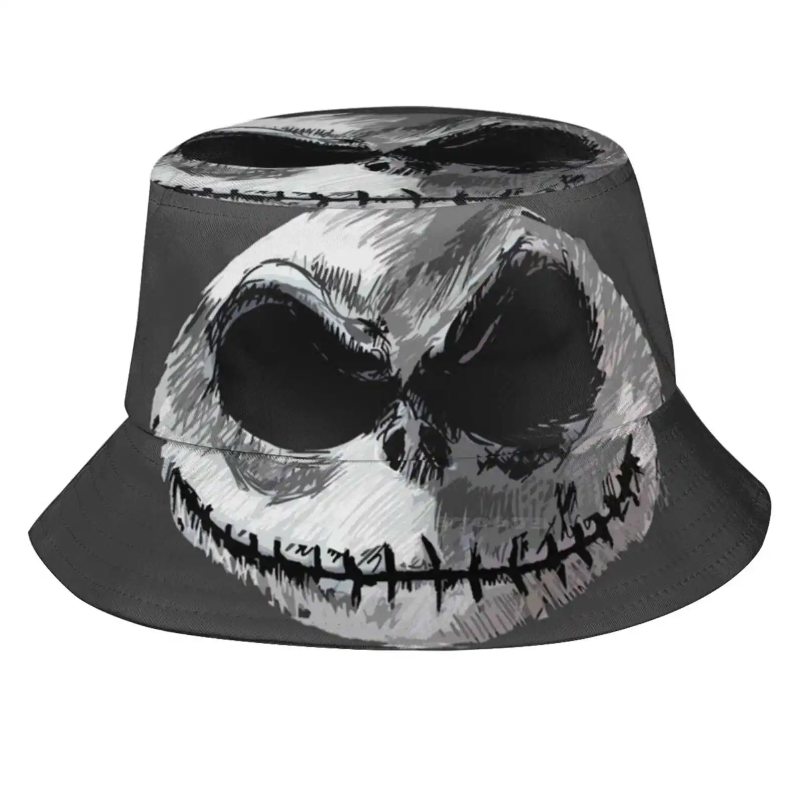 

Шапка рыбака унисекс Face 2, милый трендовый уникальный хипстерский мультяшный череп Тима Бёртона для Хэллоуина