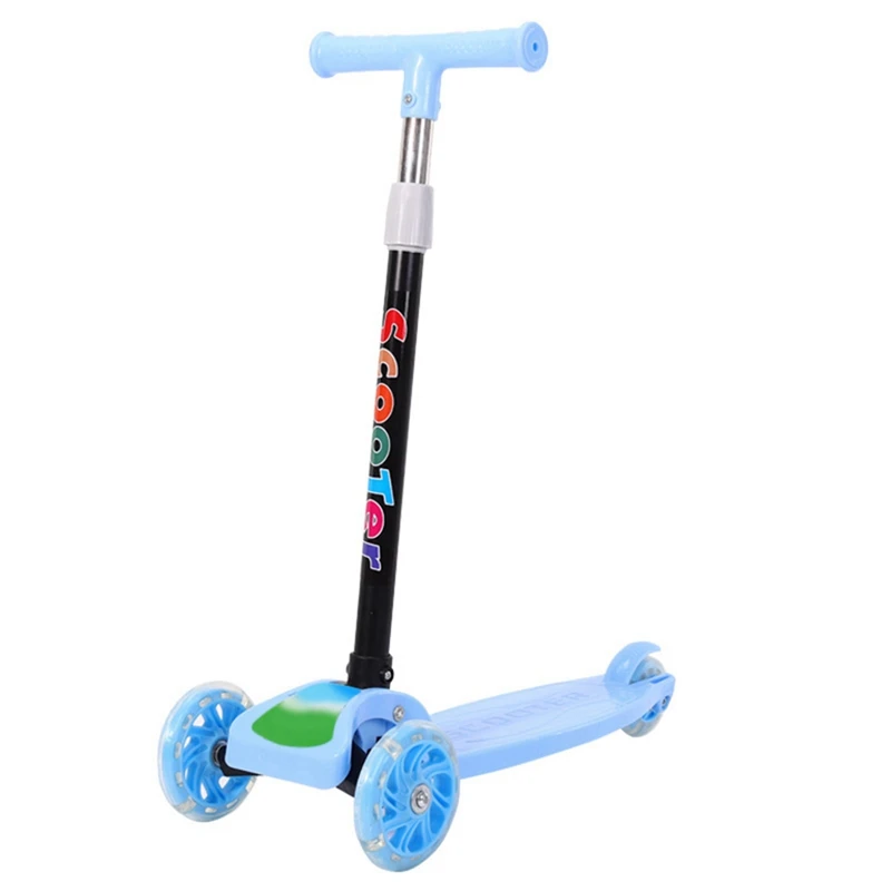 

Children's Scooter 2-8 Years Old Three Wheel Flash Wheel Folding Swing Walker Scooter