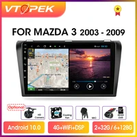 vtopek 9 4gwifi dsp 2din android 10 0 car radio multimedia player auto stereo navigation gps for mazda 3 2004 2009 with bose