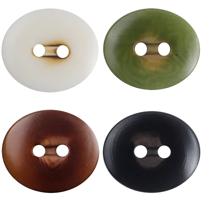 6 шт. милые овальные пуговицы Corzo Швейные аксессуары авокадо зеленого цвета с 2