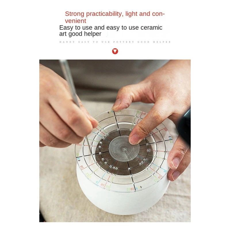 Акриловая круглая линейка для рисования Aliquot гравировки глины маркировочная