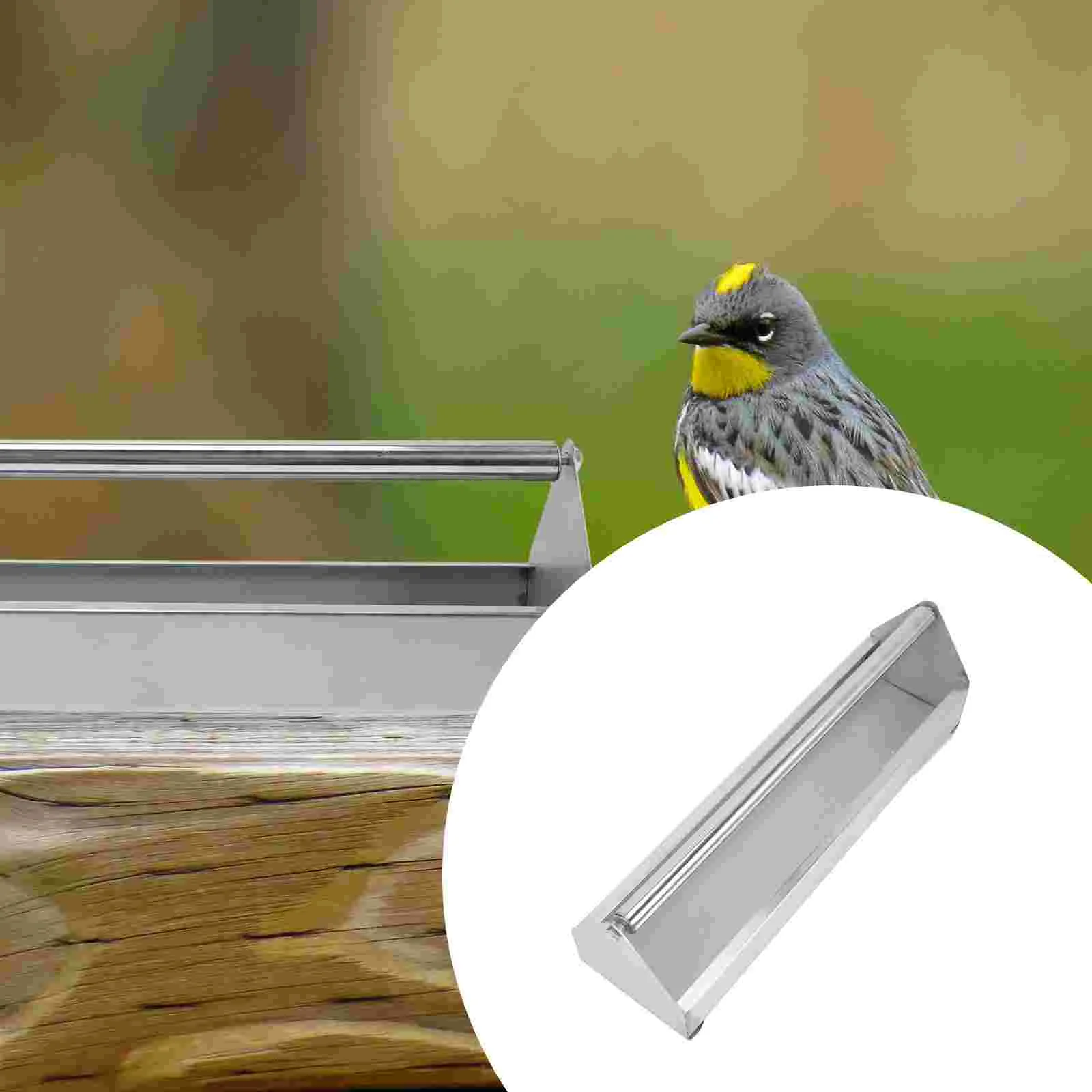 

Feeder Bird Chicken Food Water Parrot Pigeon Poultry Trough Feeding Bowl Tray Coop Dispenser Door Automatic Dish Cage Waterer