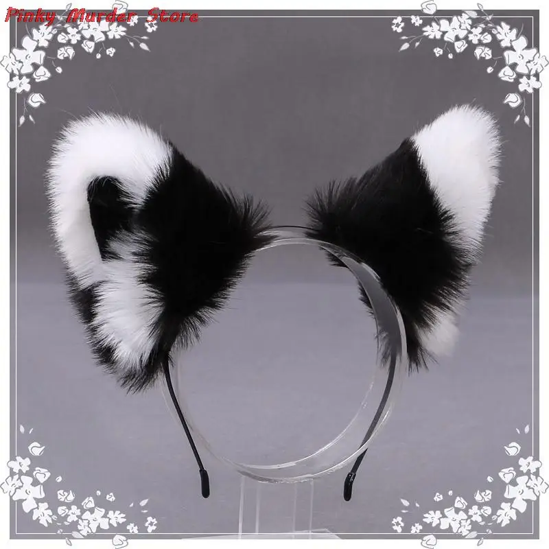 

Женский ободок для волос с кошачьими и лисьими ушками, аксессуар для волос с зажимом для волос в стиле «лолита», для новечерние, косплей