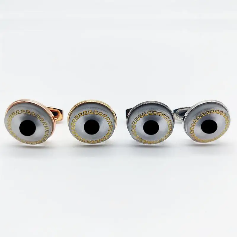 

JW22 Chic Classic French Design Cufflinks Of MB Styles Metal Luxury Shirt’s Cuff Links Buckle For Men Gift's