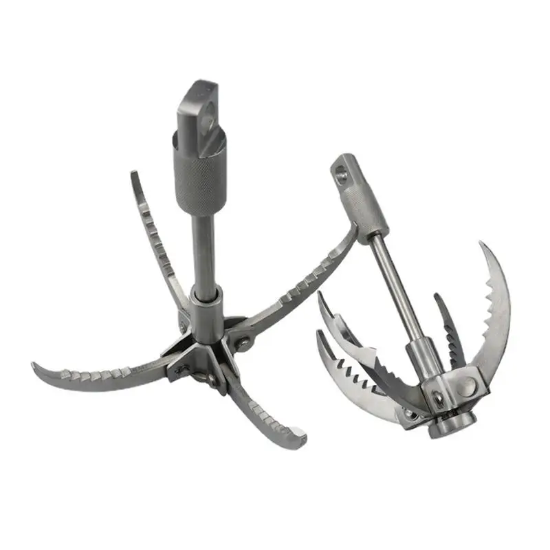 

Outdoor Survival Grappling Hook Stainless Steel Grappling Hook 4 Folding Claw Multifunctional Mountain Climbing Grappling Hook