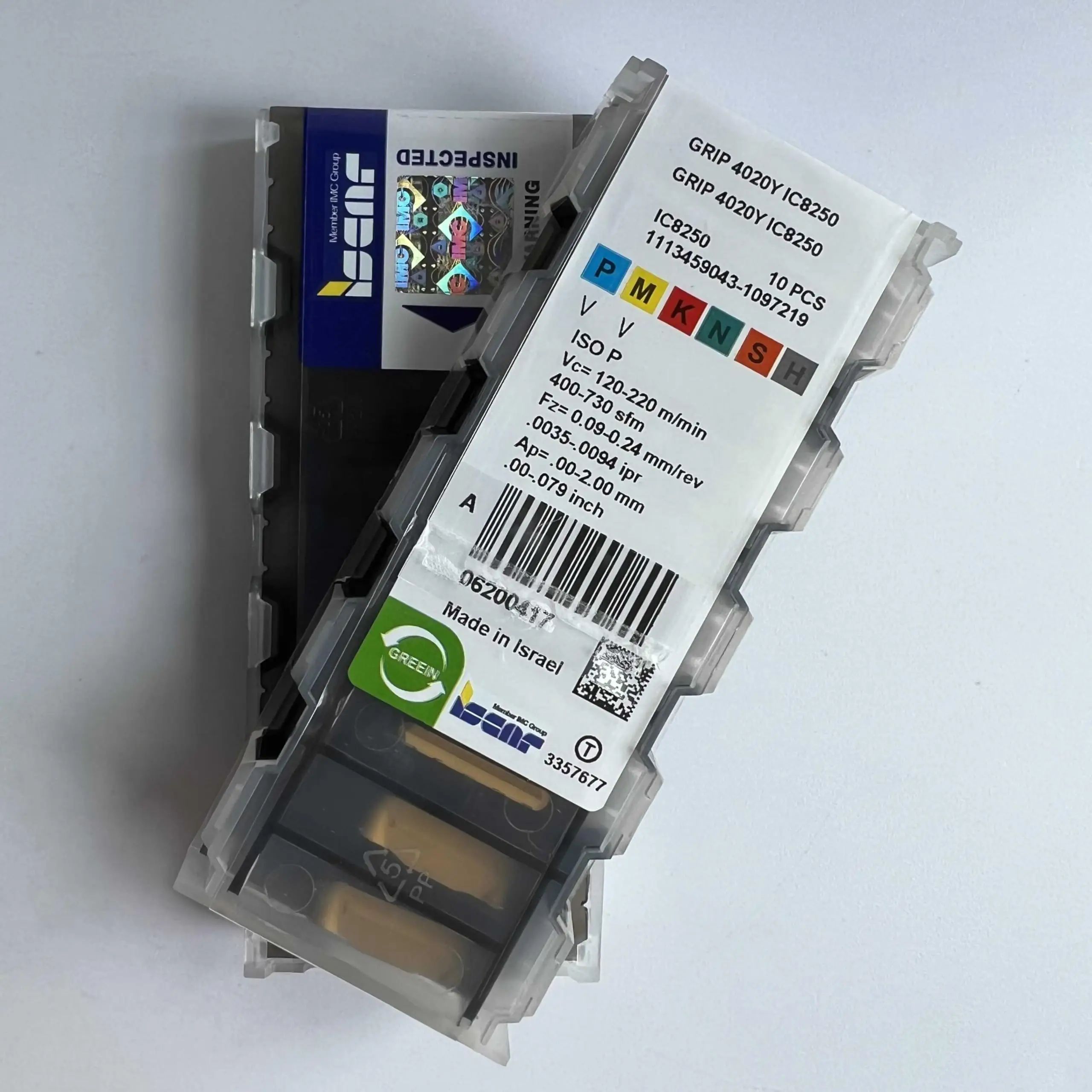 Оригинальное лезвие GRIP4020Y IC8250/твердочное с ЧПУ 10 шт.