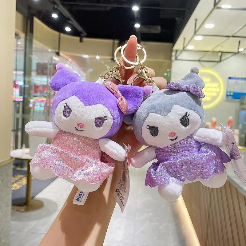 

Kawaii Sanrio Kuromi аниме плюшевый брелок сумка кулон мультфильм милые мягкие куклы рюкзак аксессуары Игрушки для девочек подарок