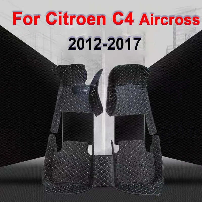 

Car floor mats for Citroen C4 Aircross 2012-2017 Custom auto foot Pads automobile carpet cover car accessories
