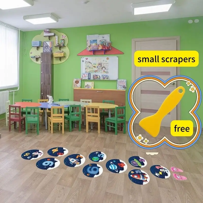

10pc/set Home Decor for Children Room Vinyl Mural Art Early Education Number Wall Decal Cartoon Animal Wall Sticker Jungle Fruit