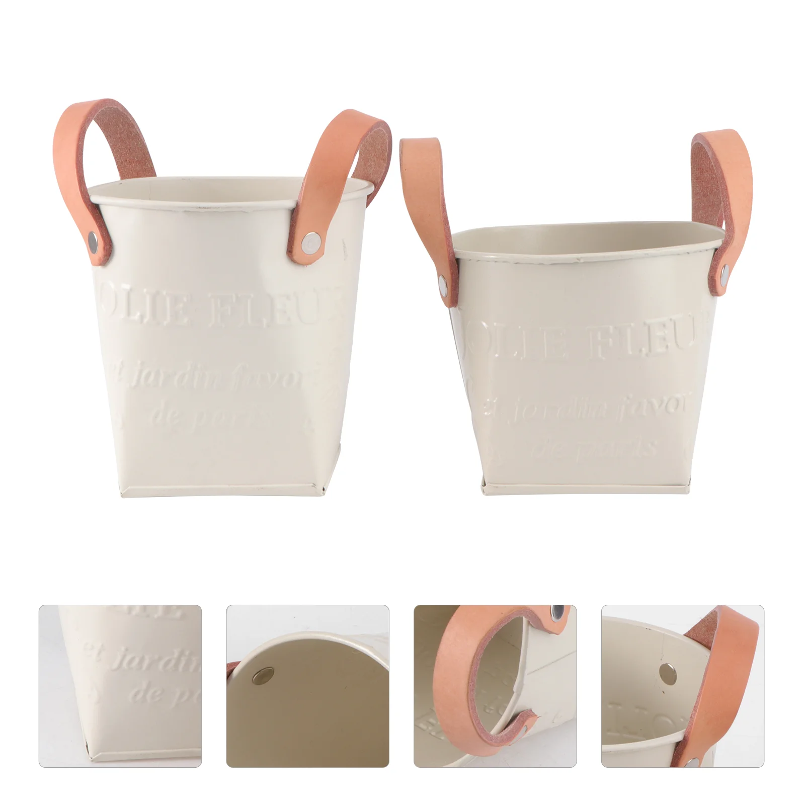 

2pcs Flower Pot Flower Bucket Home Decoration Pot for Garden Balcony Organizer