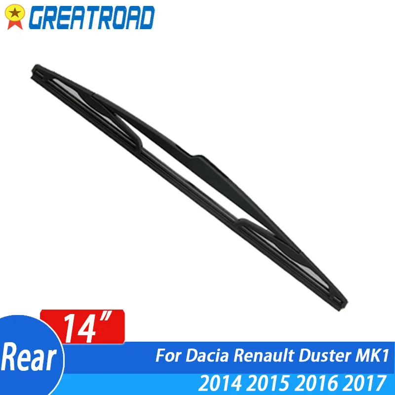 

Стеклоочиститель 14 дюймов, задняя щетка стеклоочистителя для Dacia Renault Duster MK1 2014 2015 2016 2017, лобовое стекло, заднее окно