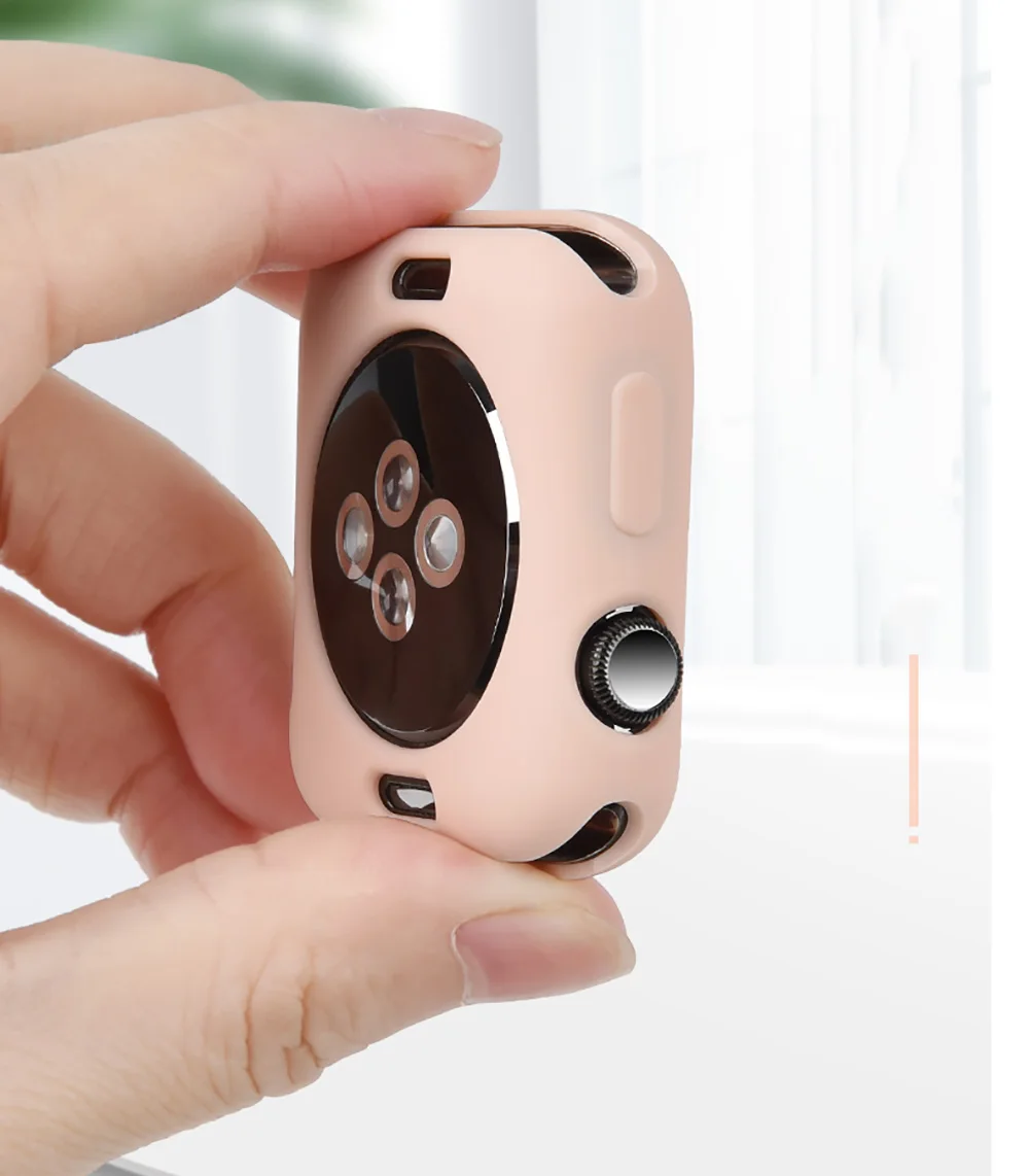 Candy Soft Silicone Case for Apple Watch 3 2 1 42MM 38MM Cover Protection Shell for iWatch 4 5 6 SE 40MM 44MM Watch Bumper