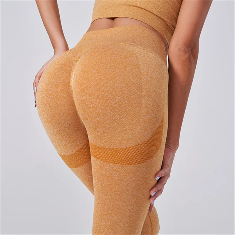 

Women Gym Yoga Pants Fitness Seamless Leggings Female Sportswear Athletic Training Tights High Waist Workout Running Pants 2021