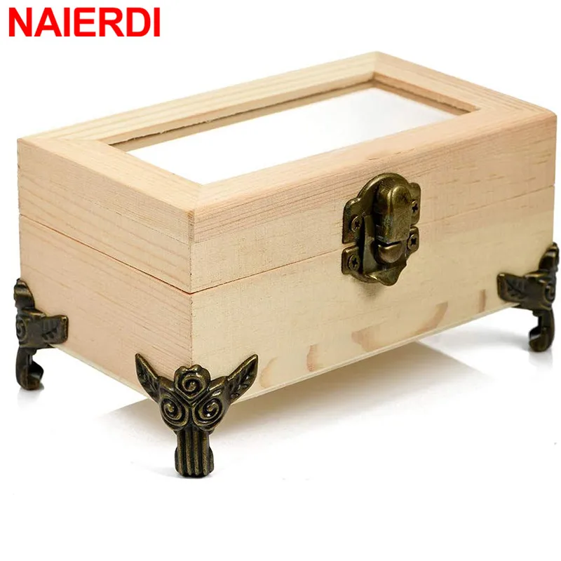 NAIERDI 4 ШТ. Ретро Декоративные Угловые Кронштейны Ножки Коробки Антикварная