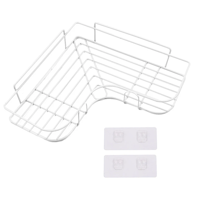 

Punch-Free Kitchen Triple-Cornered Storage Shelf Bathroom Bathroom Corner Shelf Bedroom Wall Hanging Wall Storage Shelf
