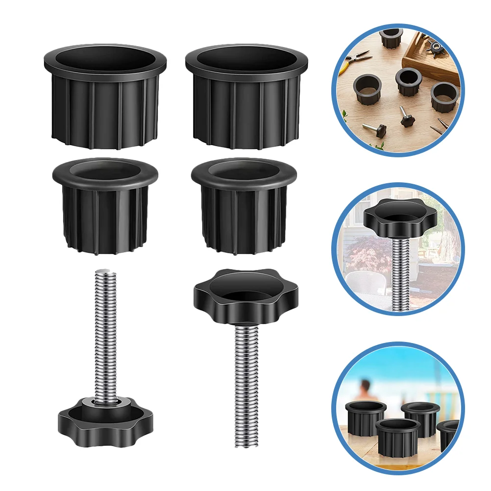 

2 Sets Umbrella Base Bracket Hole Plug Cover Replacement Stand Parts Para Sombrilla De Patio Screw