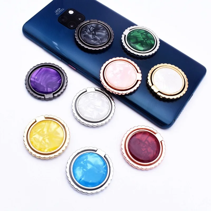 

New Colorful Round Mobile Phone Holder 360 Degree Rotation Socket Finger Ring Holder Magnetic Car Bracket Stand Accessoriess