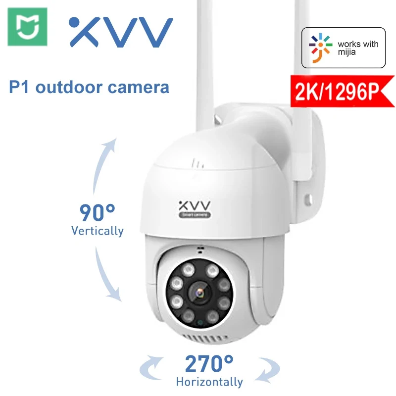 Умная наружная IP-камера Xiaomi P1 1080P PTZ вращающаяся Wi-Fi Веб-камера с человекоидным